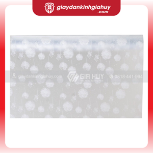 Giấy dán kính trang trí bồ công anh trắng - Mã A17 2