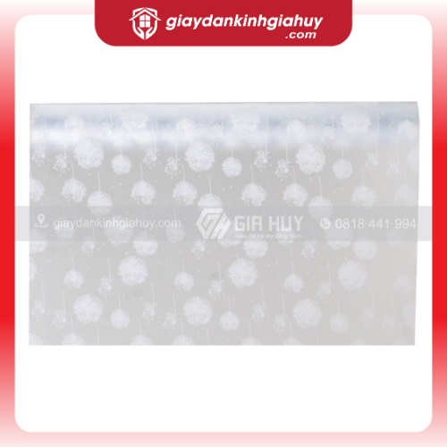 Giấy dán kính trang trí bồ công anh trắng - Mã A17