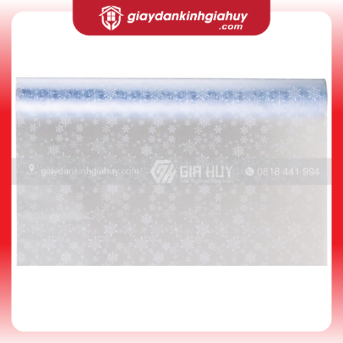 Giấy dán kính trang trí bông tuyết trắng - Mã A25