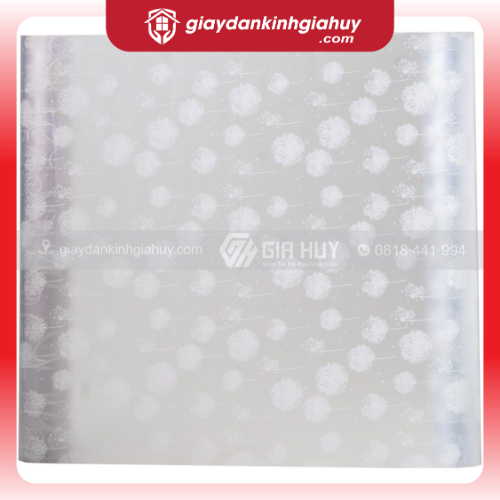 Giấy dán kính trang trí bồ công anh trắng - Mã A17