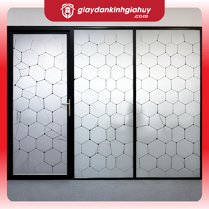 Mẫu Decal Dán Kính Mờ Văn Phòng Họa Tiết Hình Học 2