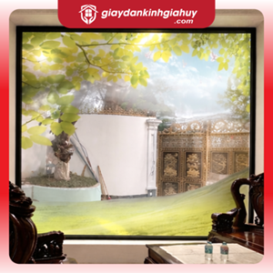 Mẫu Decal Dán Kính Phong Cảnh Thiên Nhiên 2