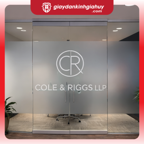 Mẫu Decal Mờ Dán Kính Văn Phòng Hiện Đại