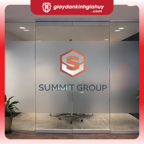 Mẫu Decal Mờ Dán Kính Văn Phòng Hiện Đại