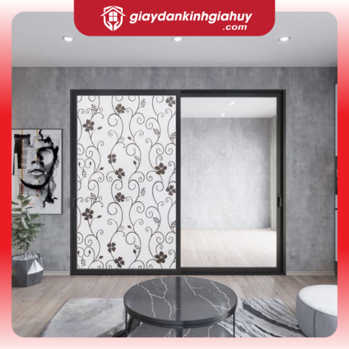  Giấy dán kính trang trí dây leo đen - Mã A10