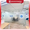 Giấy dán kính mờ kẻ line, in logo màu theo yêu cầu