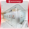 Giấy dán kính mờ kẻ line, in logo màu theo yêu cầu