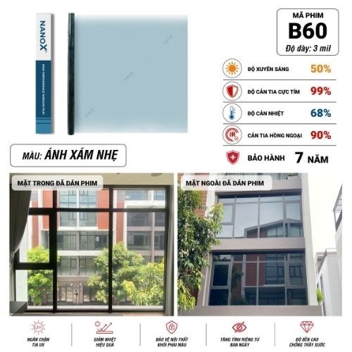Phim cách nhiệt Hàn Quốc B60