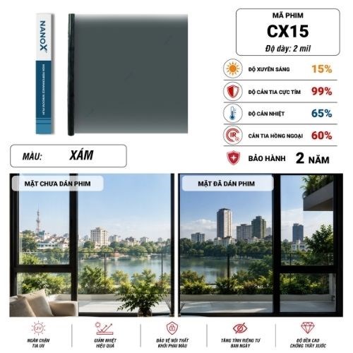 Phim cách nhiệt Hàn Quốc CX15