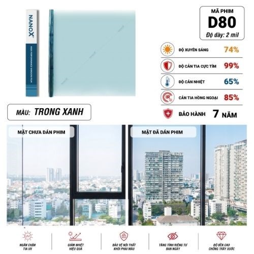 Phim cách nhiệt Hàn Quốc D80