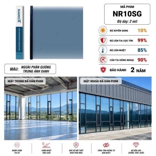 Phim cách nhiệt phản quang Hàn Quốc NR10SG