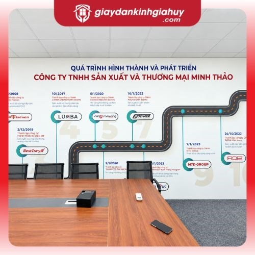 Tranh dán tường khổ lớn in theo yêu cầu cho văn phòng