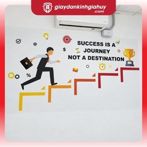 Tranh slogan, tranh động lực dán tường cho văn phòng