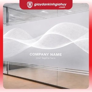 Mẫu Decal Mờ In Hoạ Tiết Sóng Nhẹ  2