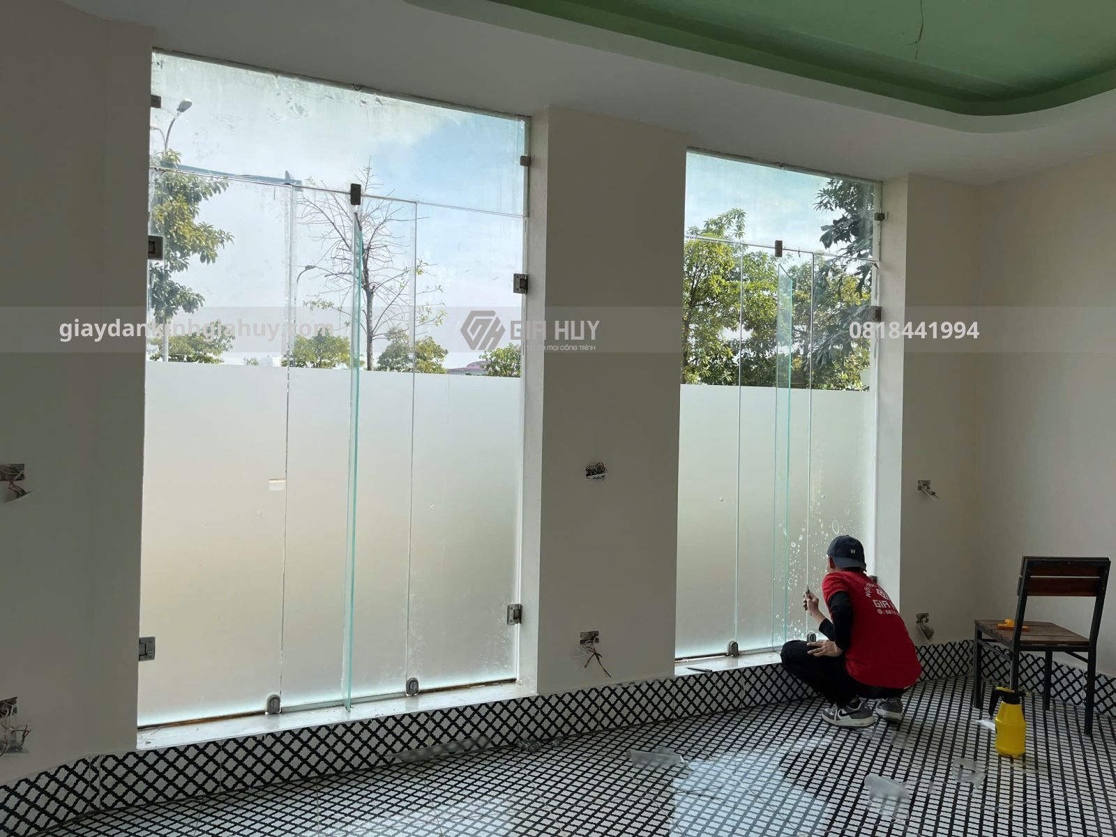 decal mờ trơn
