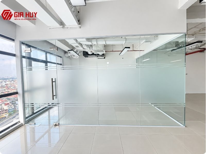 Hình ảnh công trình dán decal mờ