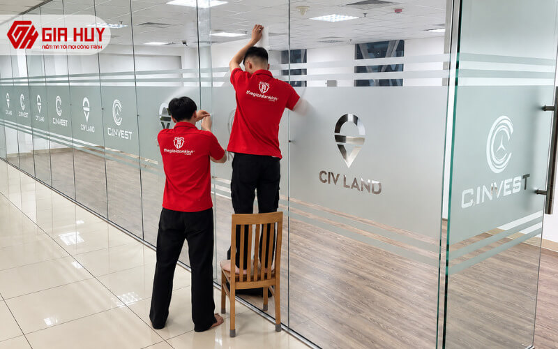 decal dán kính mờ