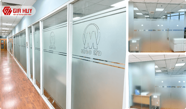 Decal mờ dán kính