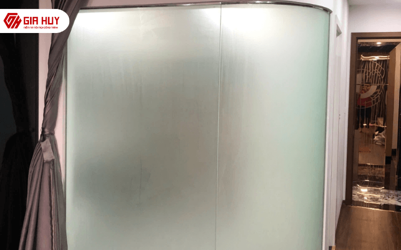 Hình thi công decal mờ hoàn thiện