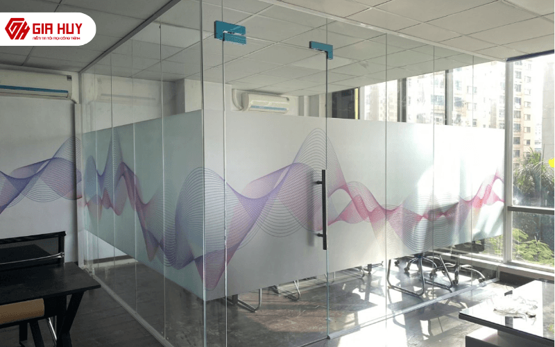 decal mờ in hoạ tiết