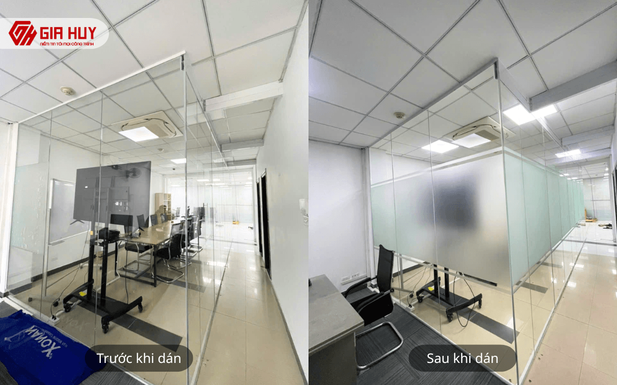 decal dán kính mờ