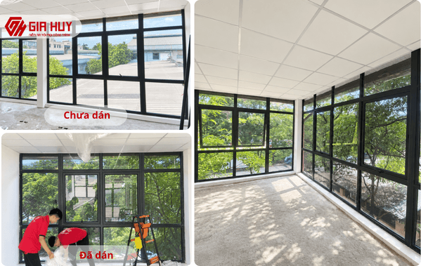 giấy dán kính một chiều