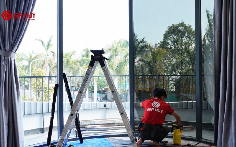Thi công dán phim cách nhiệt Hàn Quốc mã CX15