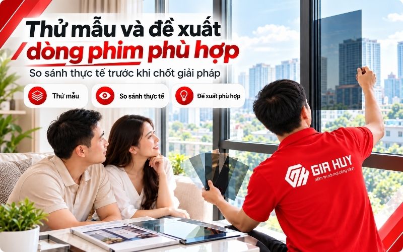 Gia Huy đề xuất thử mẫu film cách nhiệt phù hợp cho từng vị trí