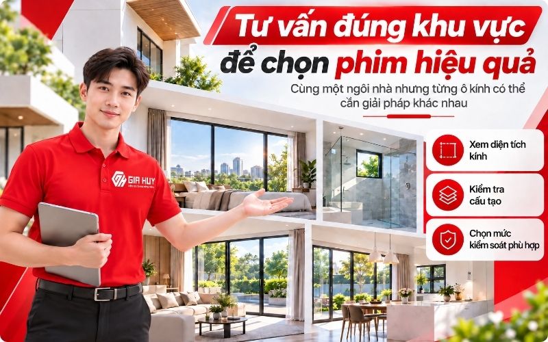Gia Huy tư vấn đúng mã phim cách nhiệt phù hợp với nhu cầu