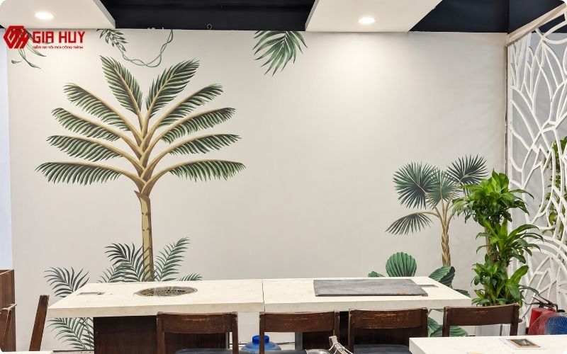 Tranh dán tường in 3D in họa tiết