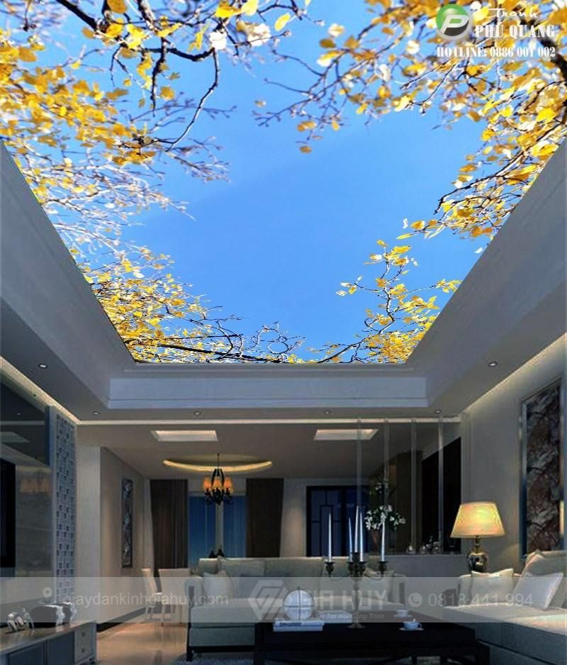 tranh 3D dán trần nhà