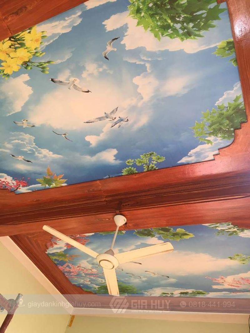 tranh dán trần nhà