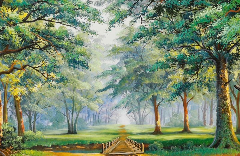 Tran họa phong cảnh rừng cây mang đến cho bạn một bức tranh sống động và hùng vĩ, với các cành cọ xanh ngát và loài cây rừng đa dạng, tạo thành một bức họa thật lung linh. Hãy xem ngay hình ảnh liên quan đến từ khóa này để cảm nhận tầm quan trọng và giá trị của rừng cây.