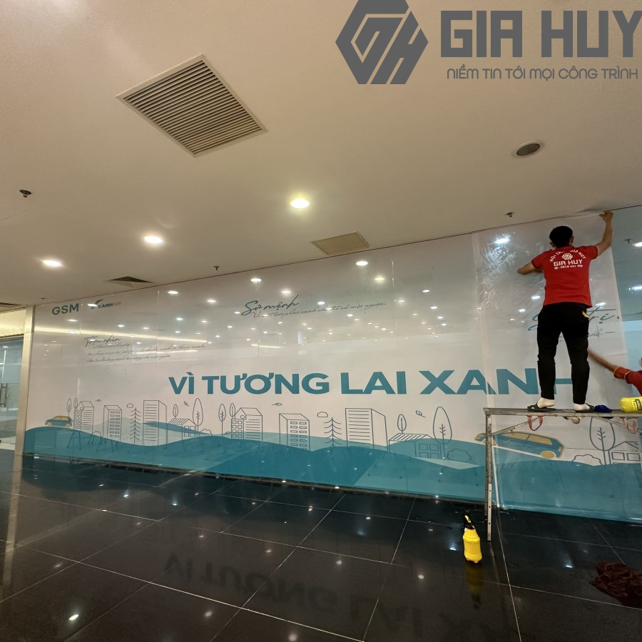 decal lưới dán kính