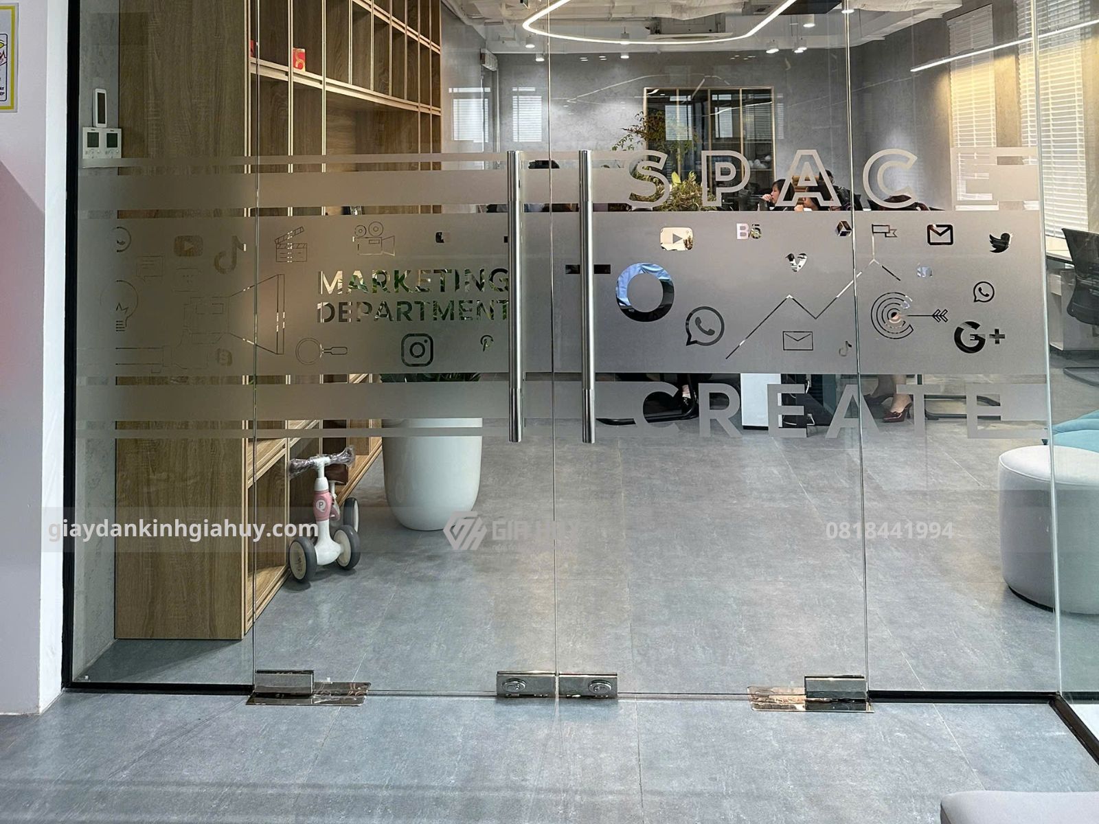 decal mờ in theo yêu cầu
