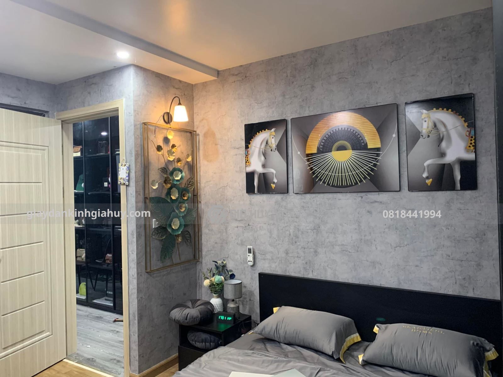 giấy dán tường phòng ngủ