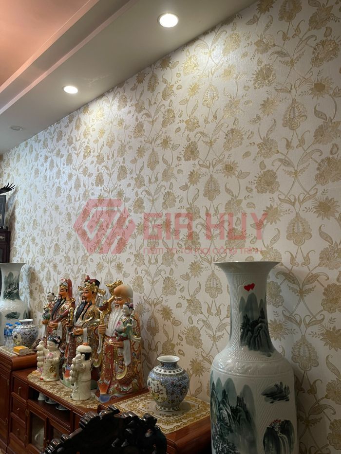 giấy dán tường hoa văn