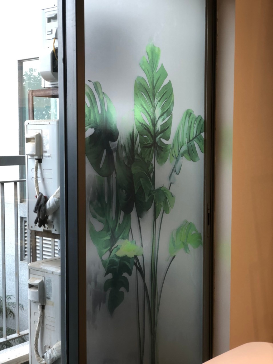 tranh in decal mờ