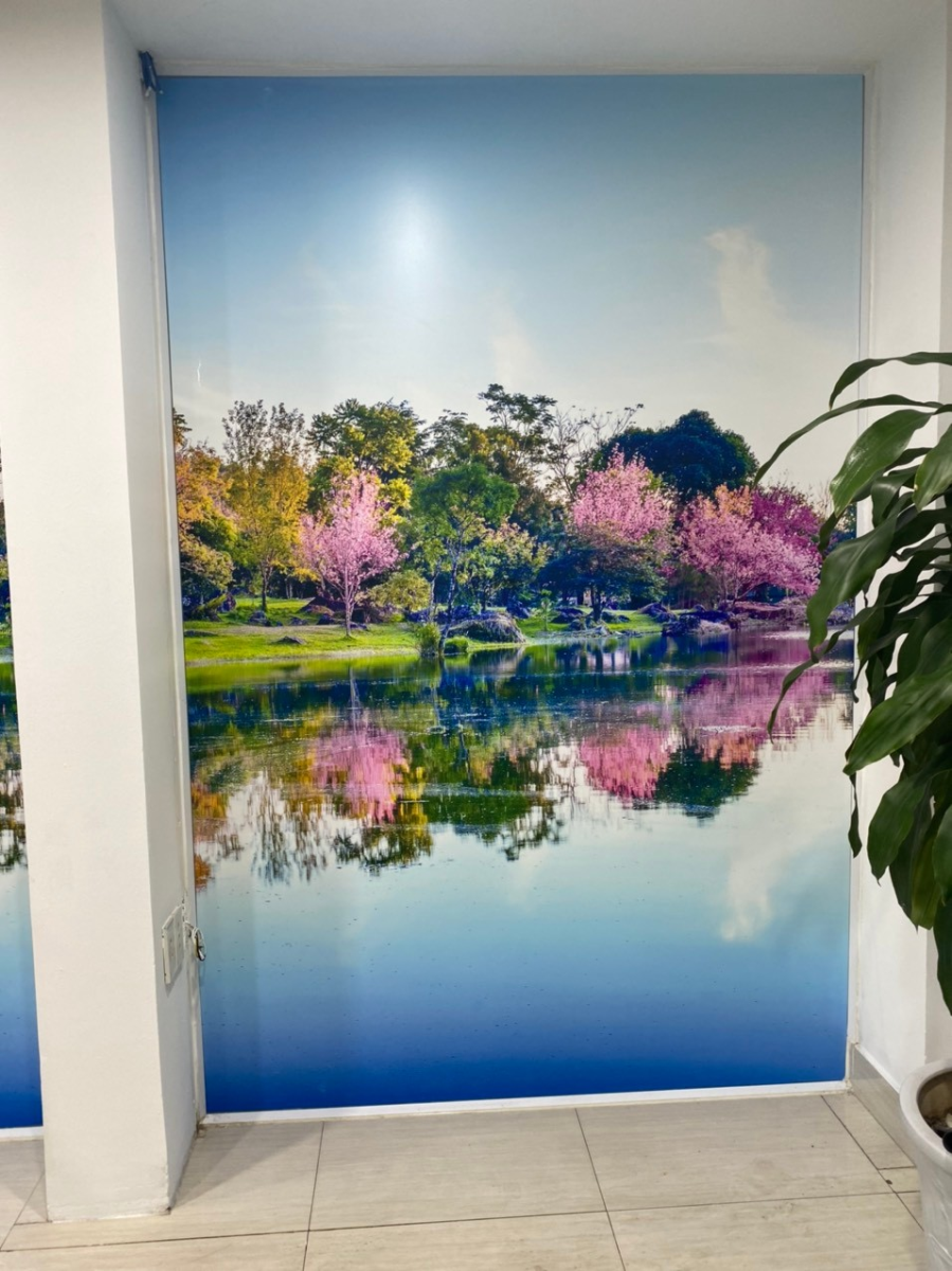 tranh in decal trắng