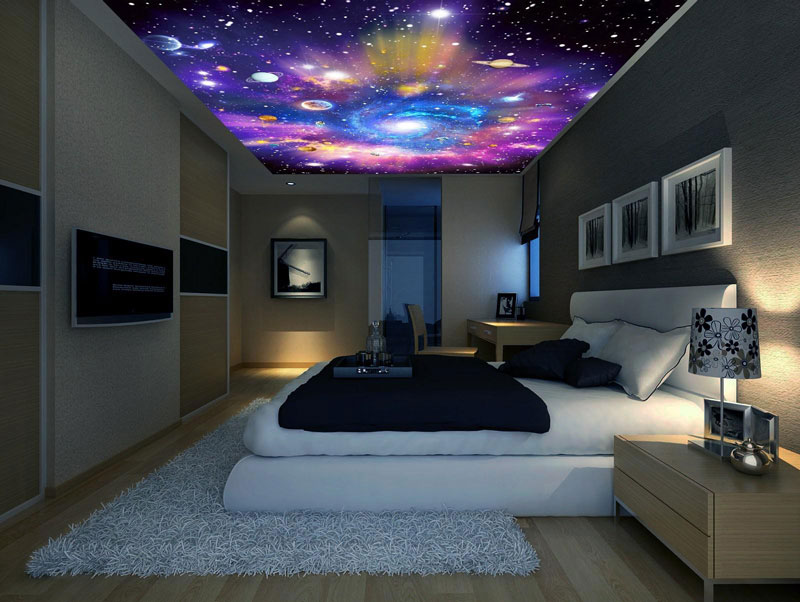 Tranh 3D dán trần phòng ngủ mẫu nào đẹp? 