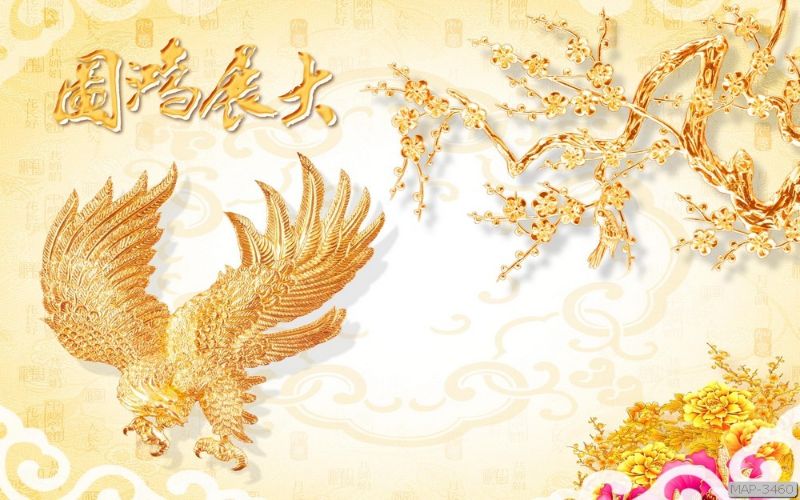 tranh dán tường phòng thờ