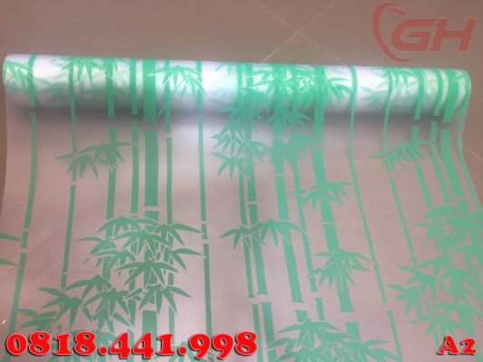 Giấy dán kính trang trí mẫu cây trúc xanh A2