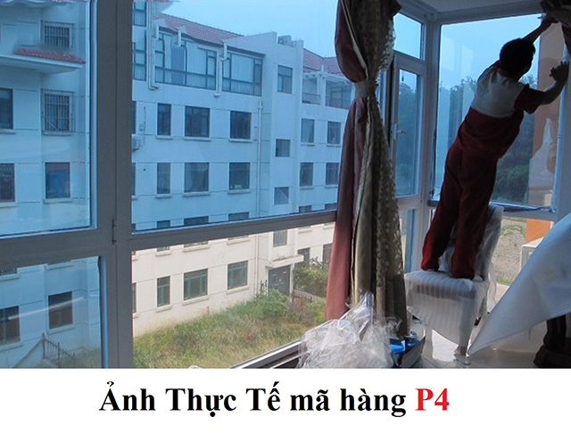Ảnh thực tế mã giấy dán một chiều P4 Ảnh thực tế mã giấy dán một chiều P4