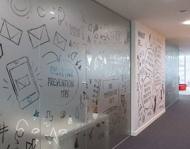 10+ Mẫu Decal dán kính Văn Phòng được ưa chuộng nhất NĂM 2019 1 Mẫu decal dán kính văn phòng đơn giản