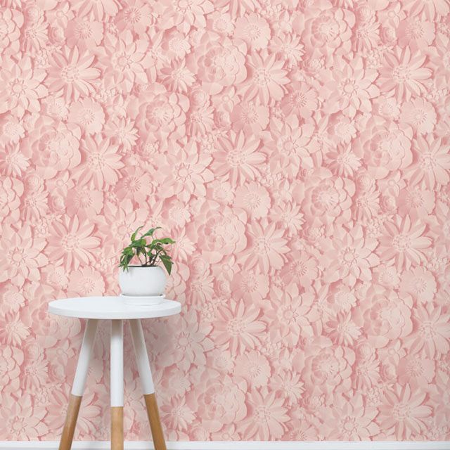 giấy dán tường màu hồng pastel